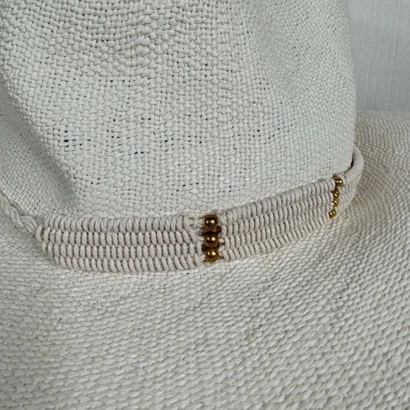 Niki Beach Saylor Elegant Cream Wide-Brim Hat - Picture 4 of 6